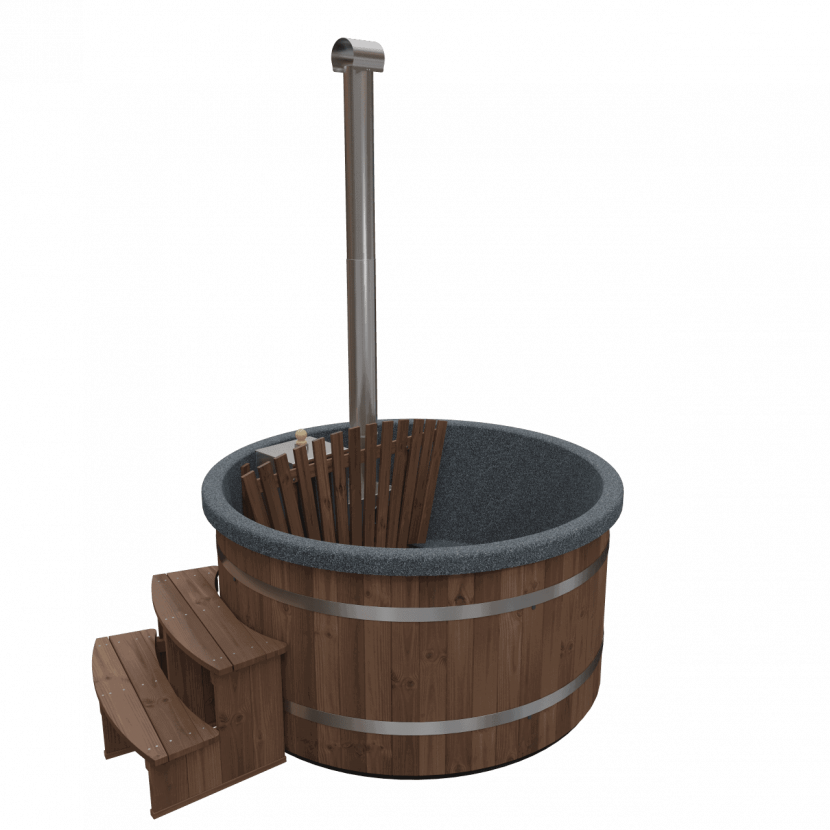 Trap thermowood rond breed - Afbeelding 2