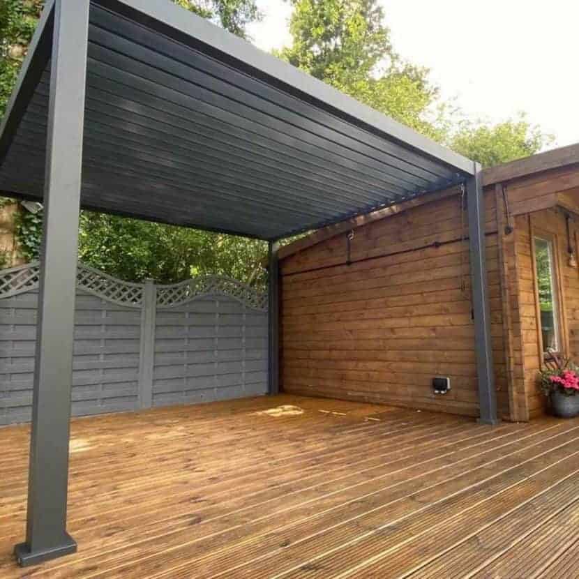 Lamellen hottub overkapping