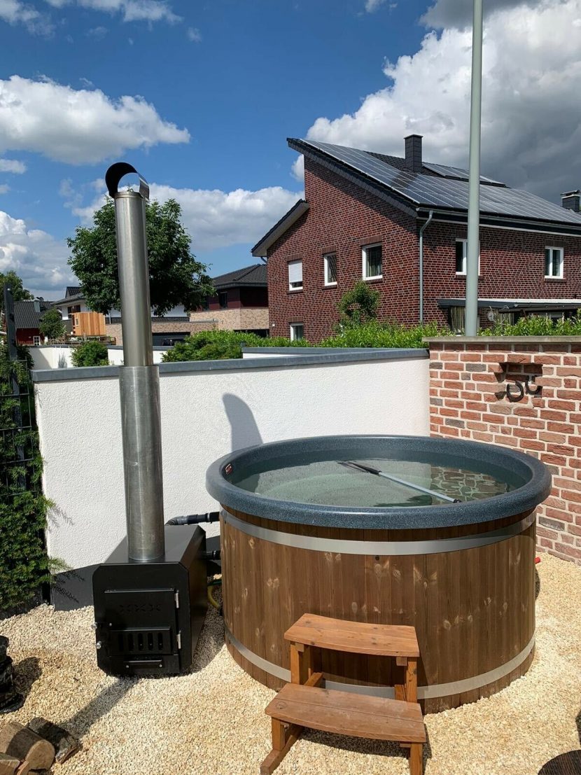 Welltub met externe kachel - Afbeelding 5