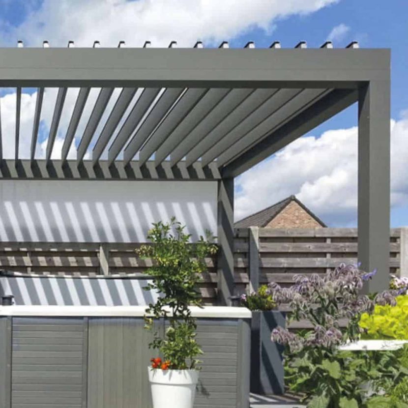 Lamellen hottub overkapping - Afbeelding 2