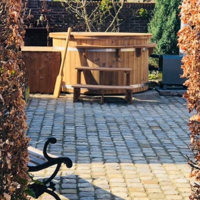 Welltub woody met externe kachel - Afbeelding 2