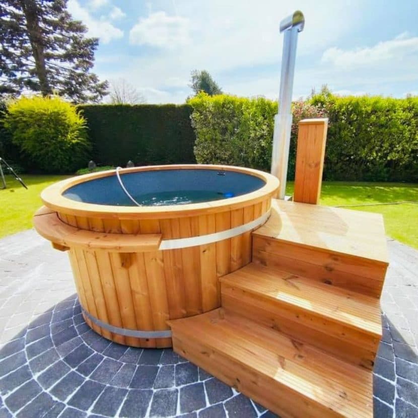 Welltub woody met externe kachel - Afbeelding 3