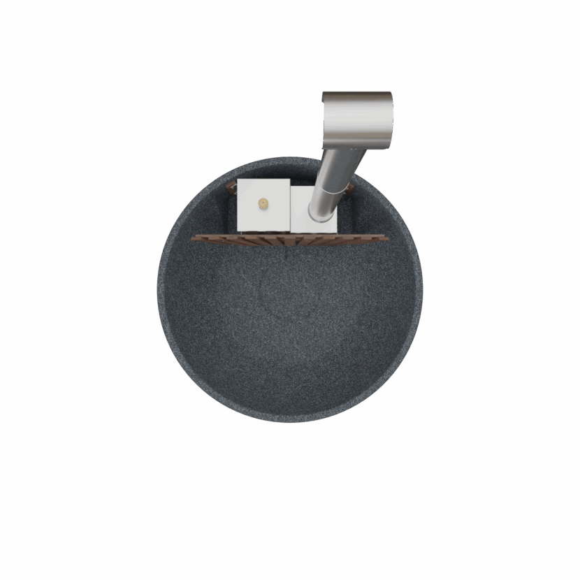 Welltub Hotpot Terrace met Interne Kachel - Afbeelding 10
