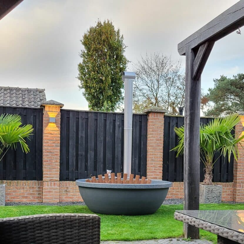 Welltub Hotpot Terrace met Interne Kachel - Afbeelding 2