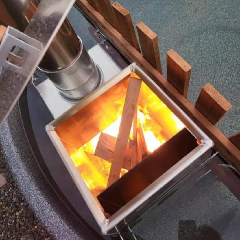 Welltub Hotpot Terrace met Interne Kachel - Afbeelding 6