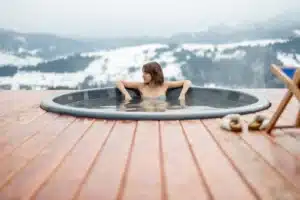 Hottub in de winter