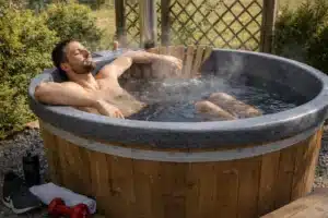 Hottub na het sporten herstel, spieren en ontspanning